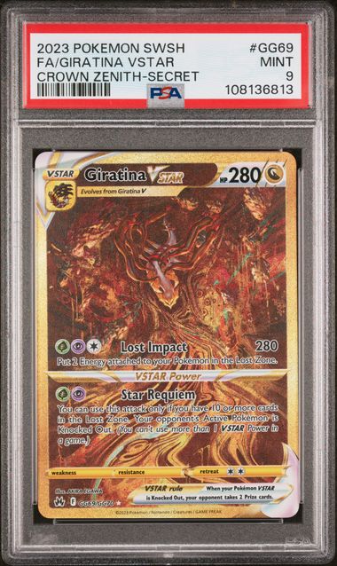 Giratina Gold PSA 9