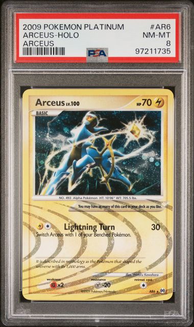 Glänzender Arceus PSA 8