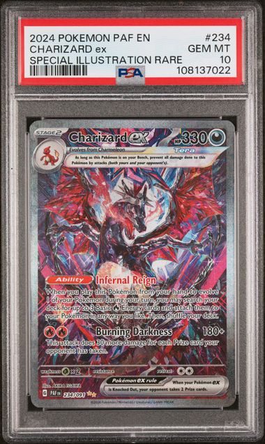 Charizard ex SIR PSA 10 (Crack in slab)