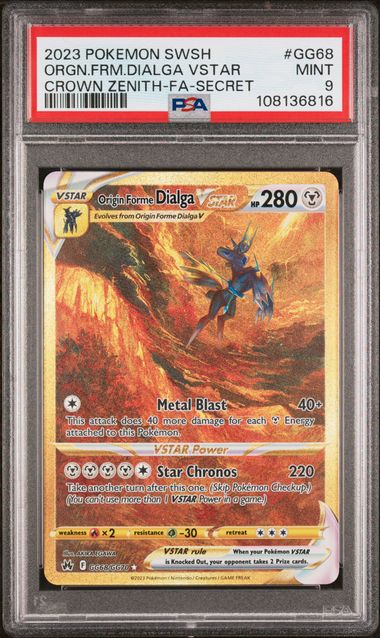 Origin Dialga Gold PSA 9