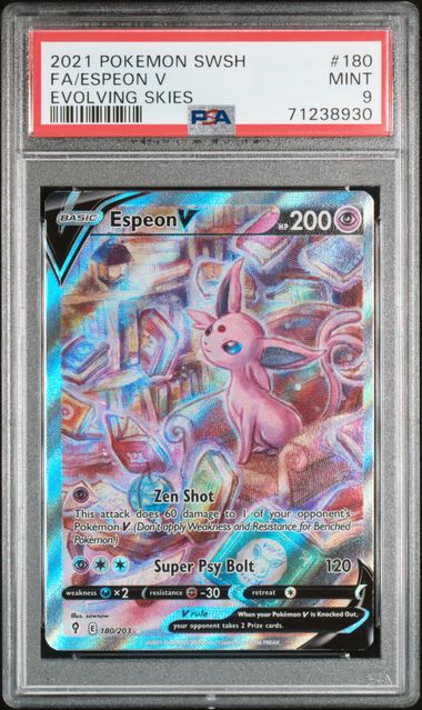 Espeon V Alt Art PSA 9
