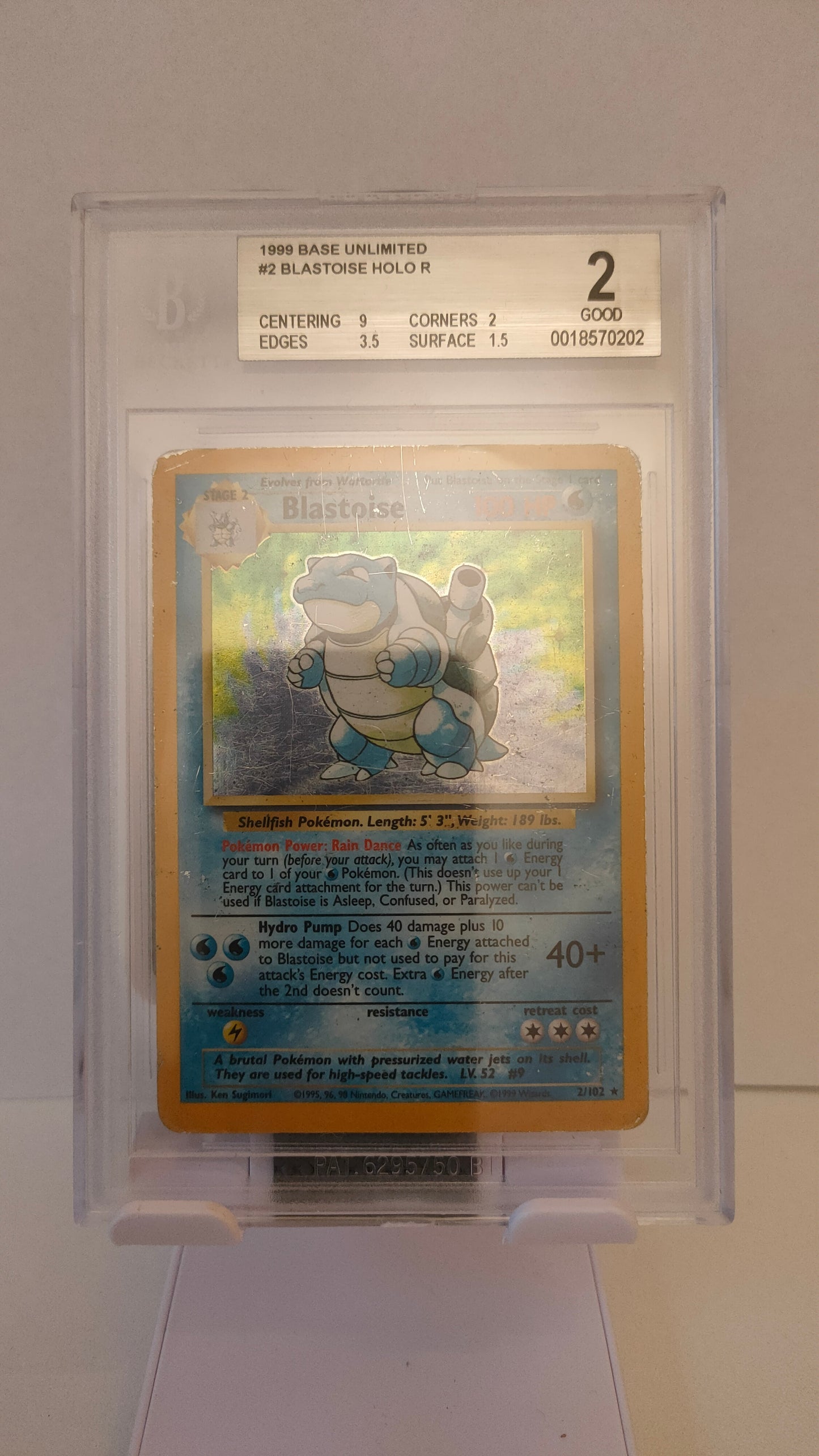Base set Blastoise BGS 2