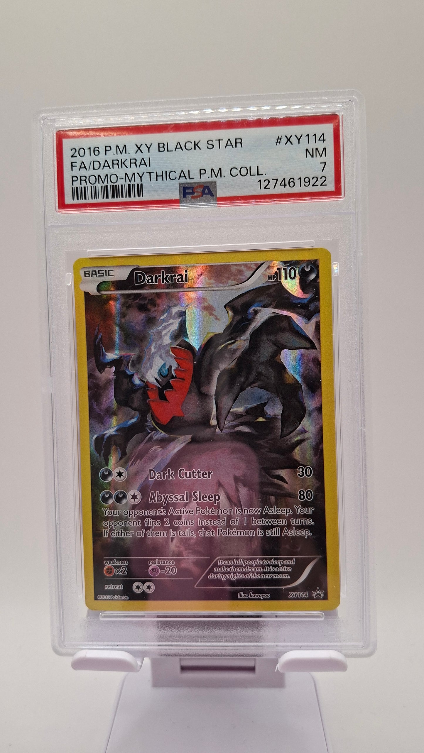 Darkrai XY114 PSA 7