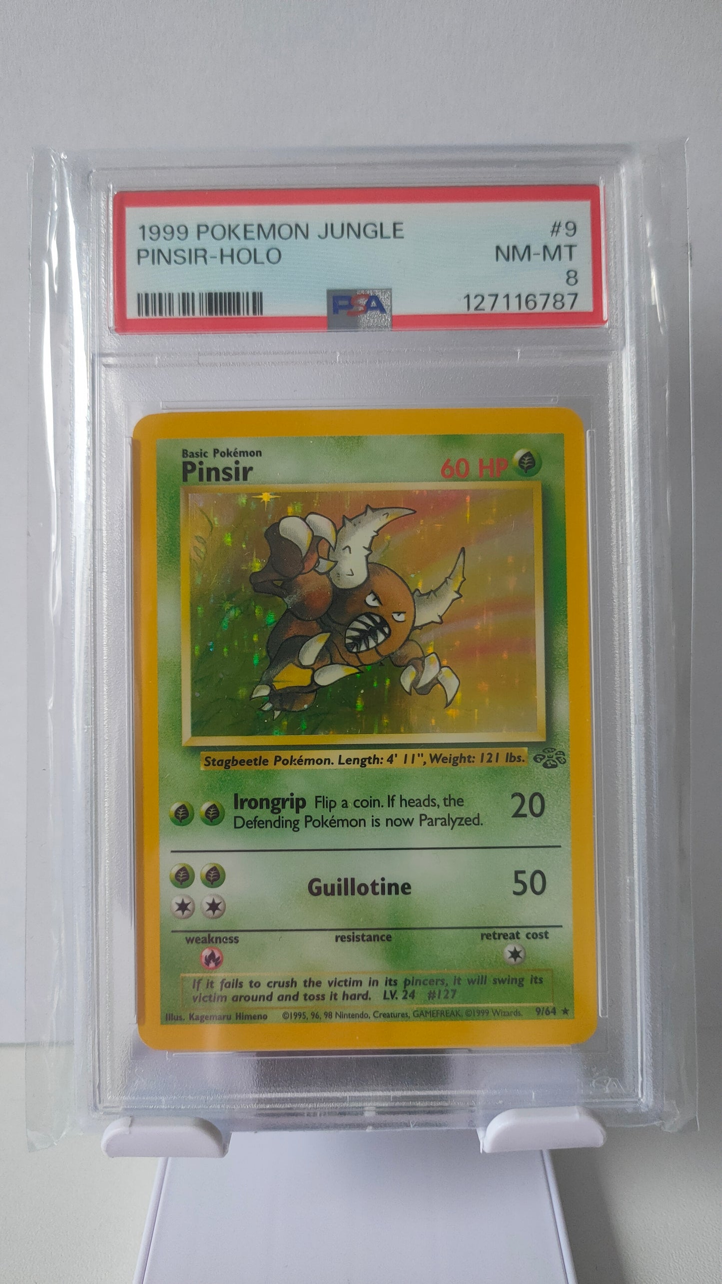Pinsir Holo PSA 8