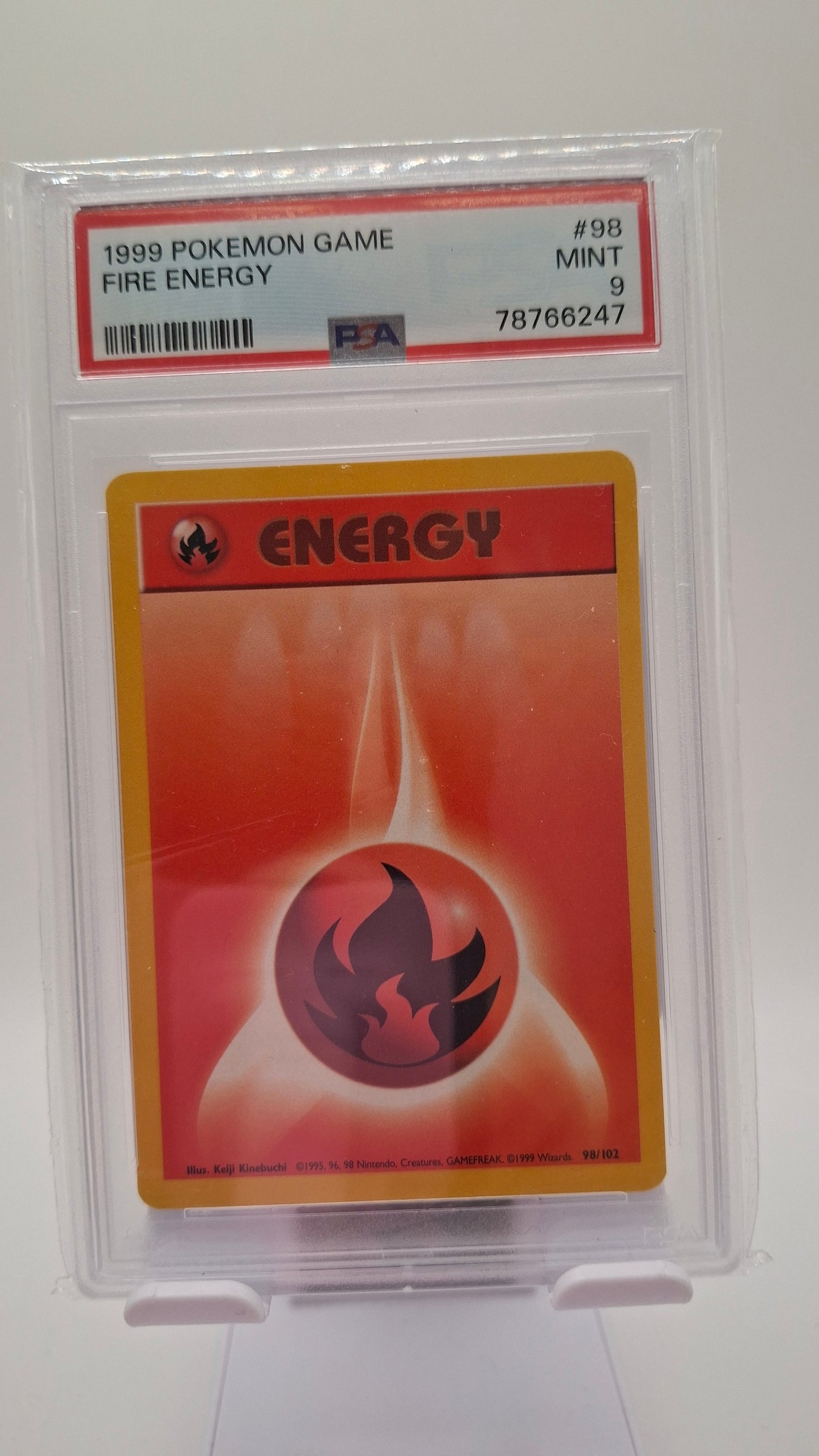 Base Set Fire Energy 98 PSA 9