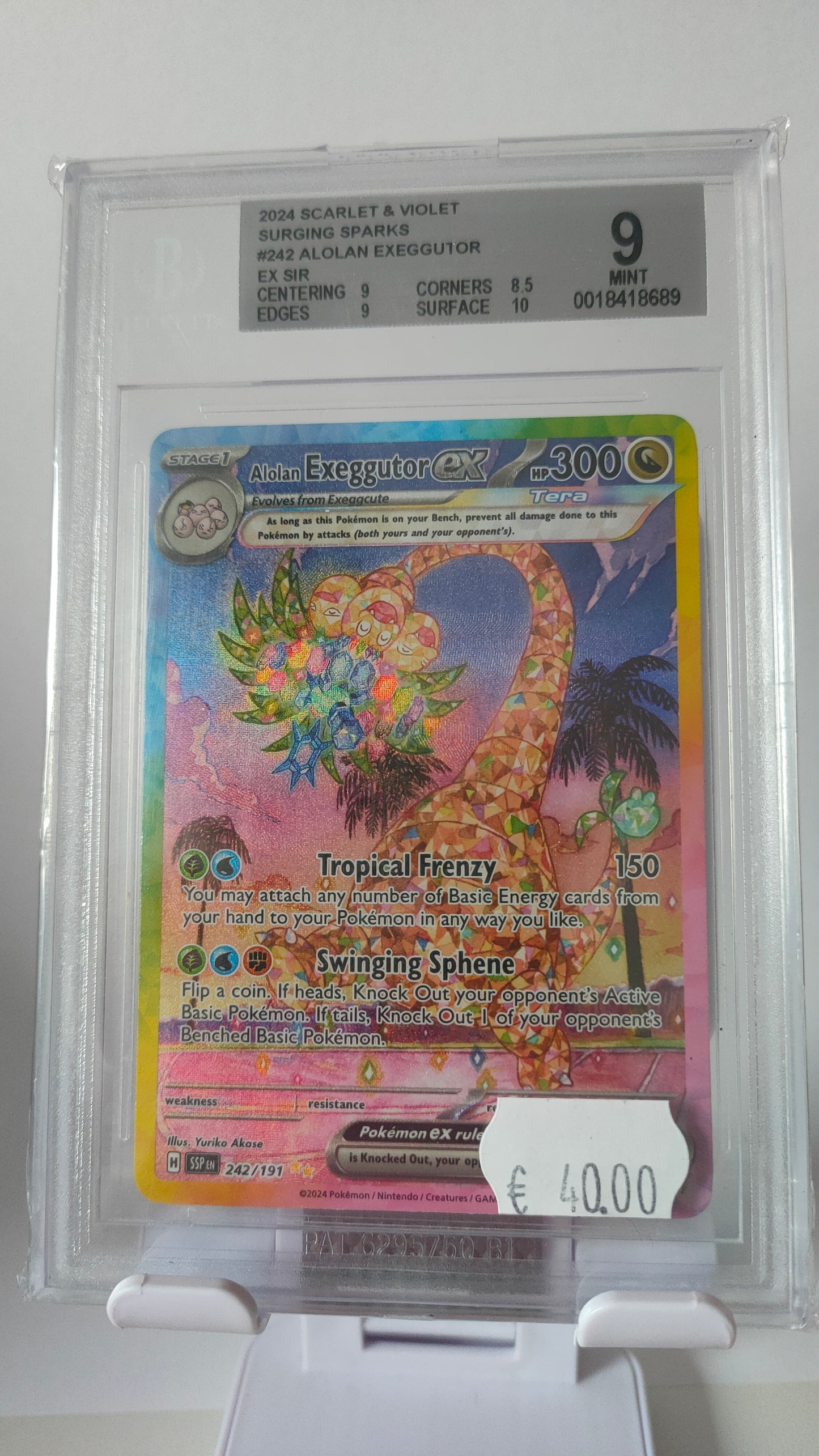 Alolan Exeggutor SIR BGS 9