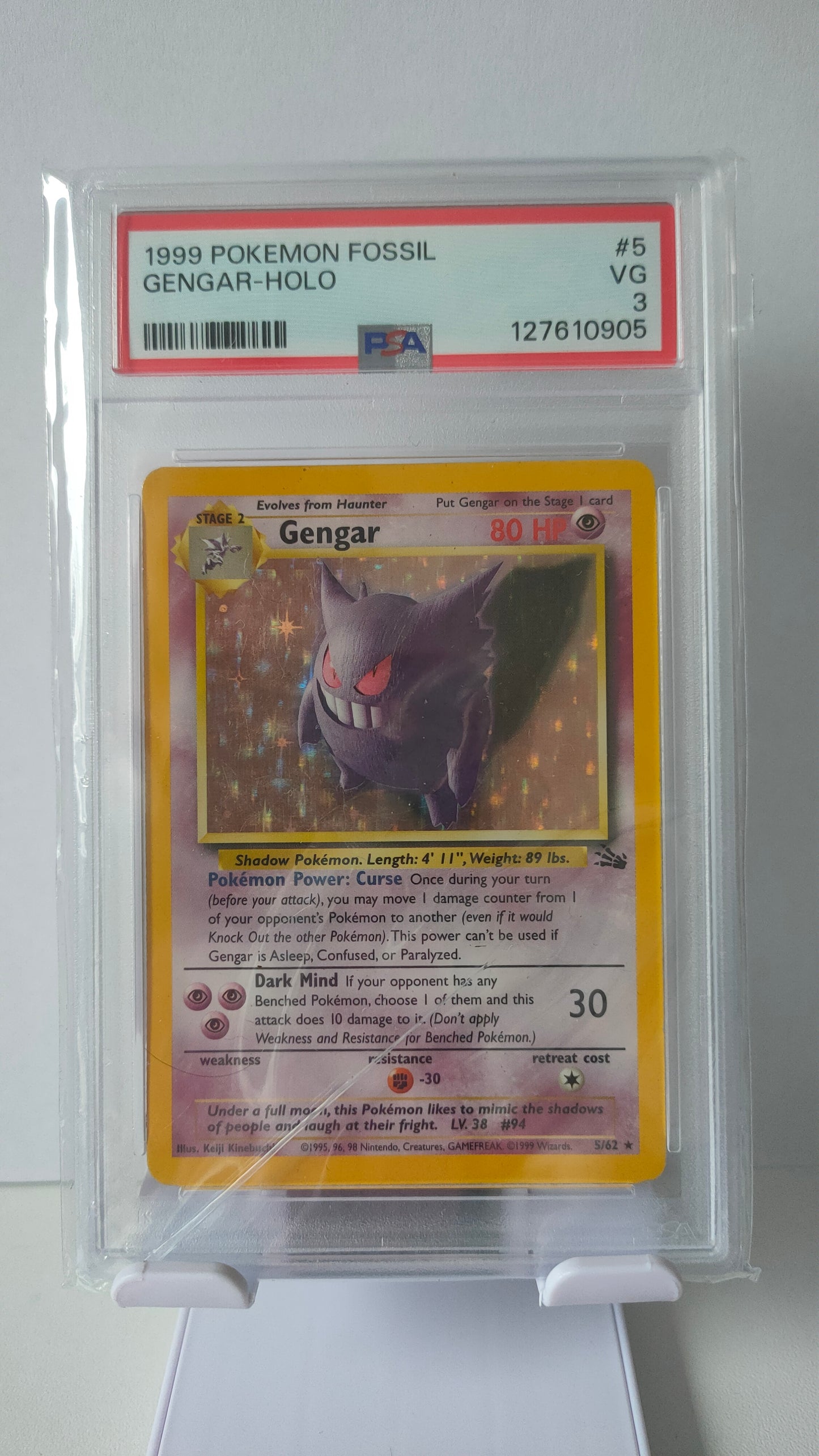 Gengar Holo PSA 3