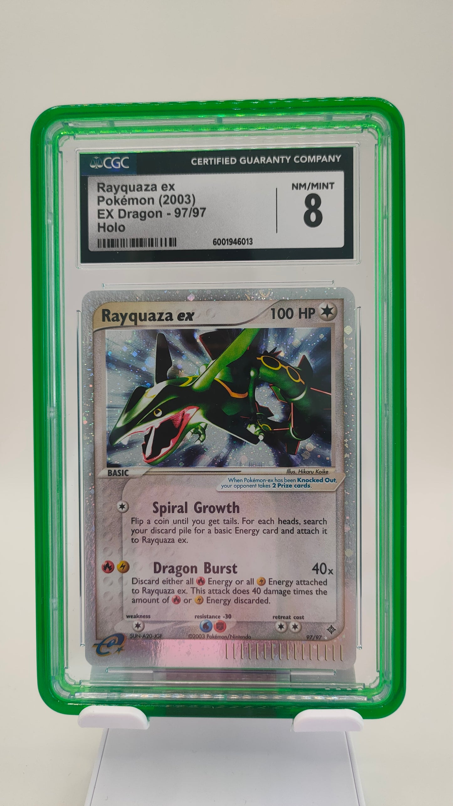Rayquaza ex 97 CGC 8