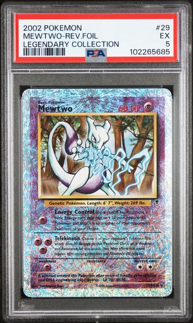 Mewtwo Legendary Collection Reverse PSA 5
