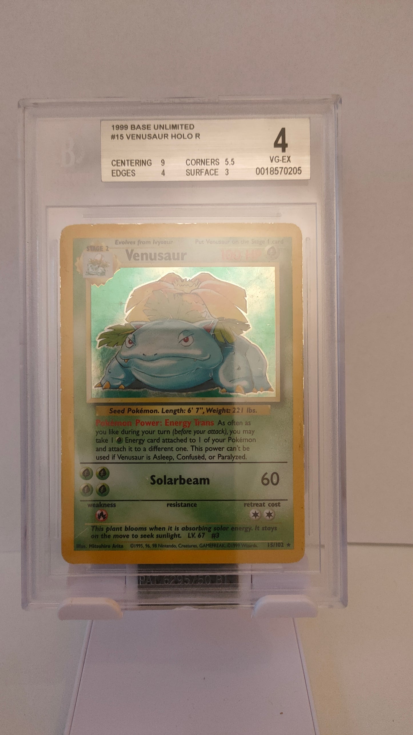Base set Venusaur BGS 4