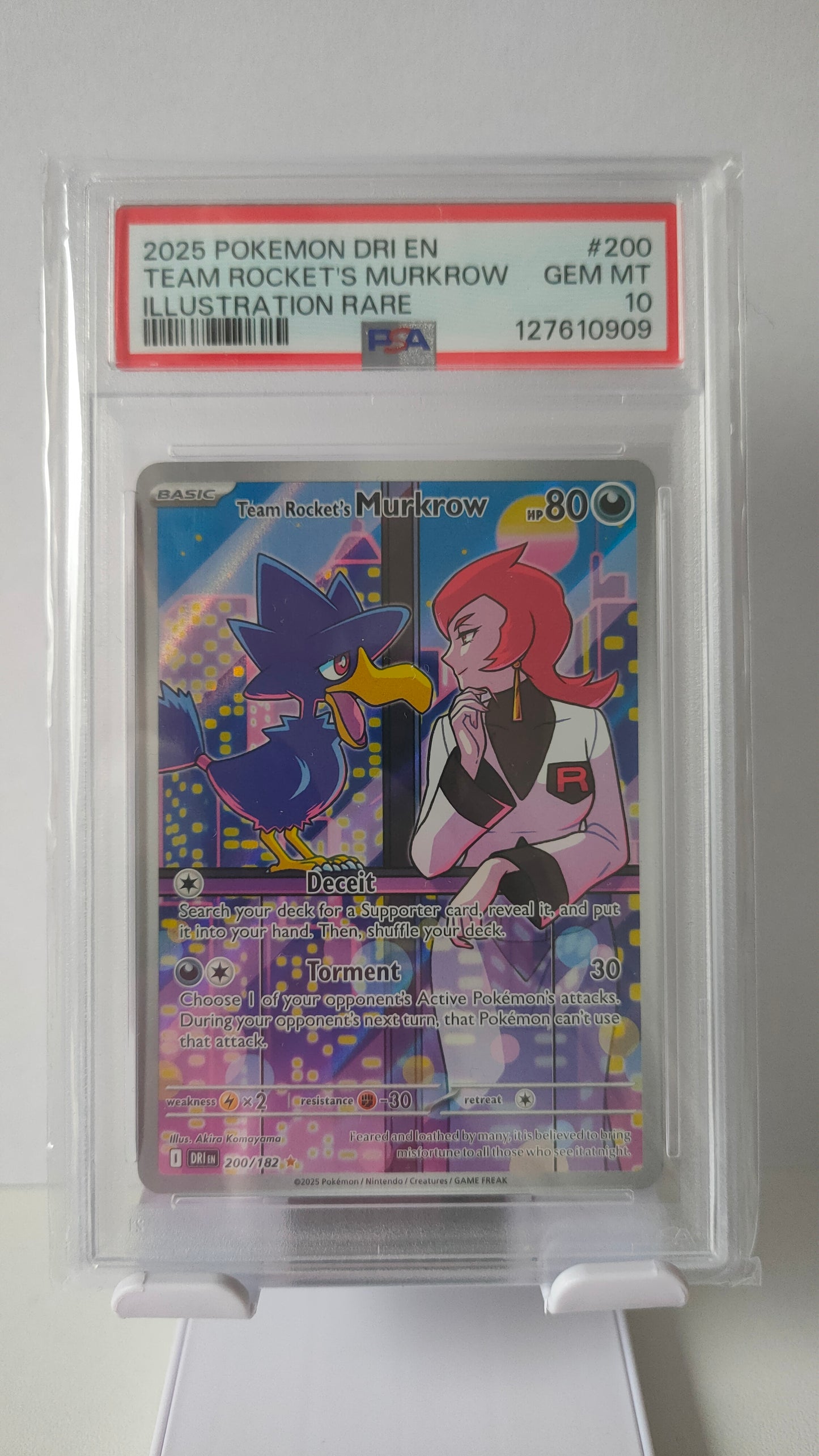 Rocket's Murkrow IR PSA 10