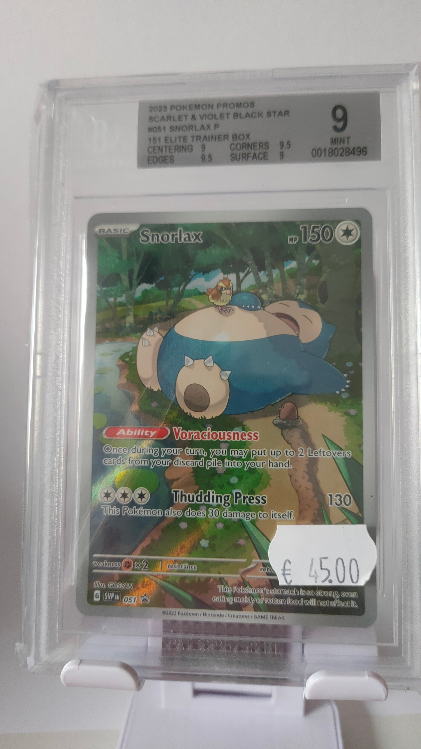 Snorlax Promo 151 BGS 9