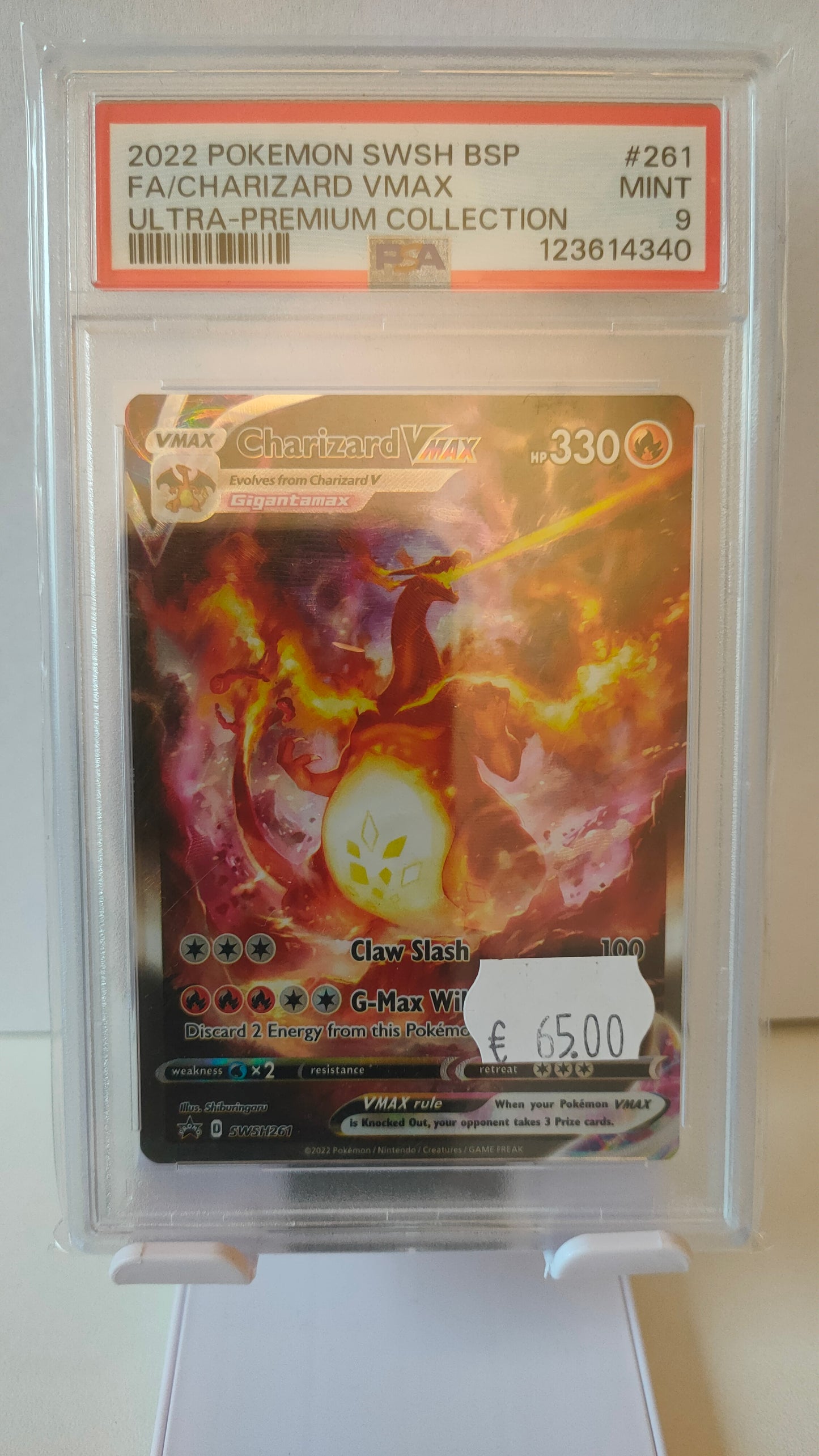 Charizard Vmax UPC 261 PSA 9