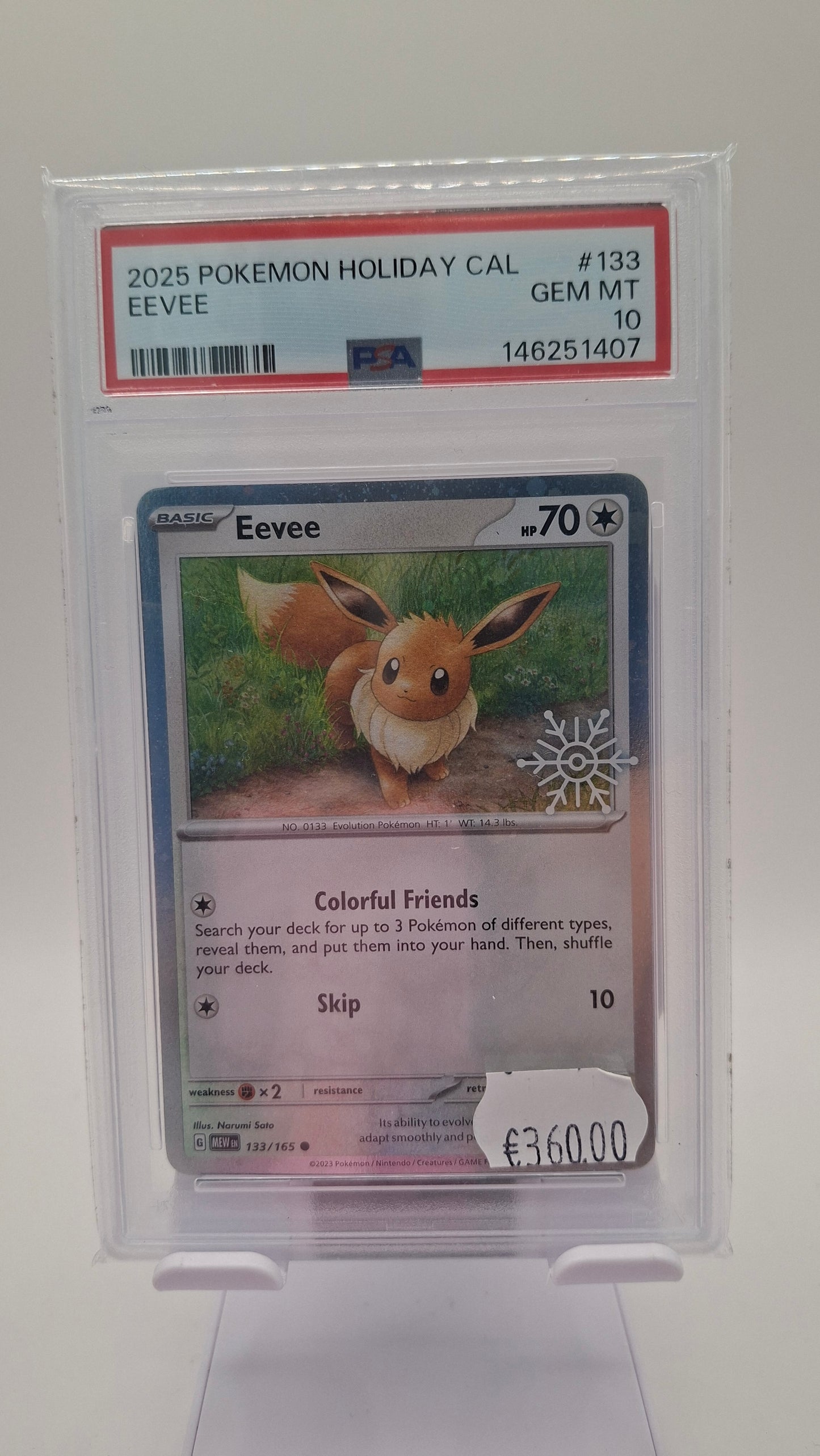 Eevee Holiday 133 PSA 10