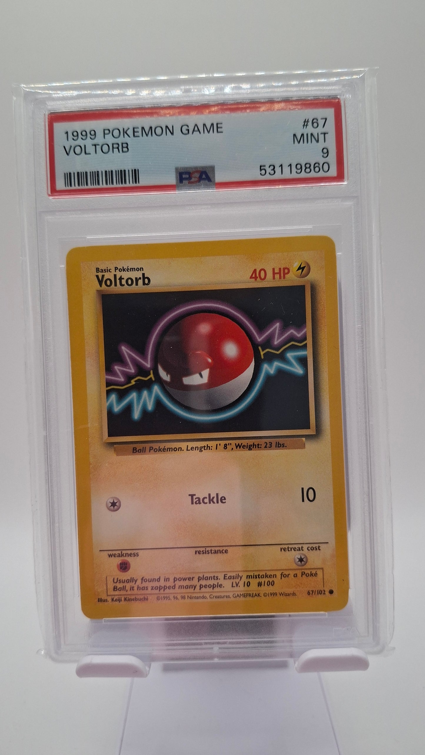 Base Set Voltorb 67 PSA 9