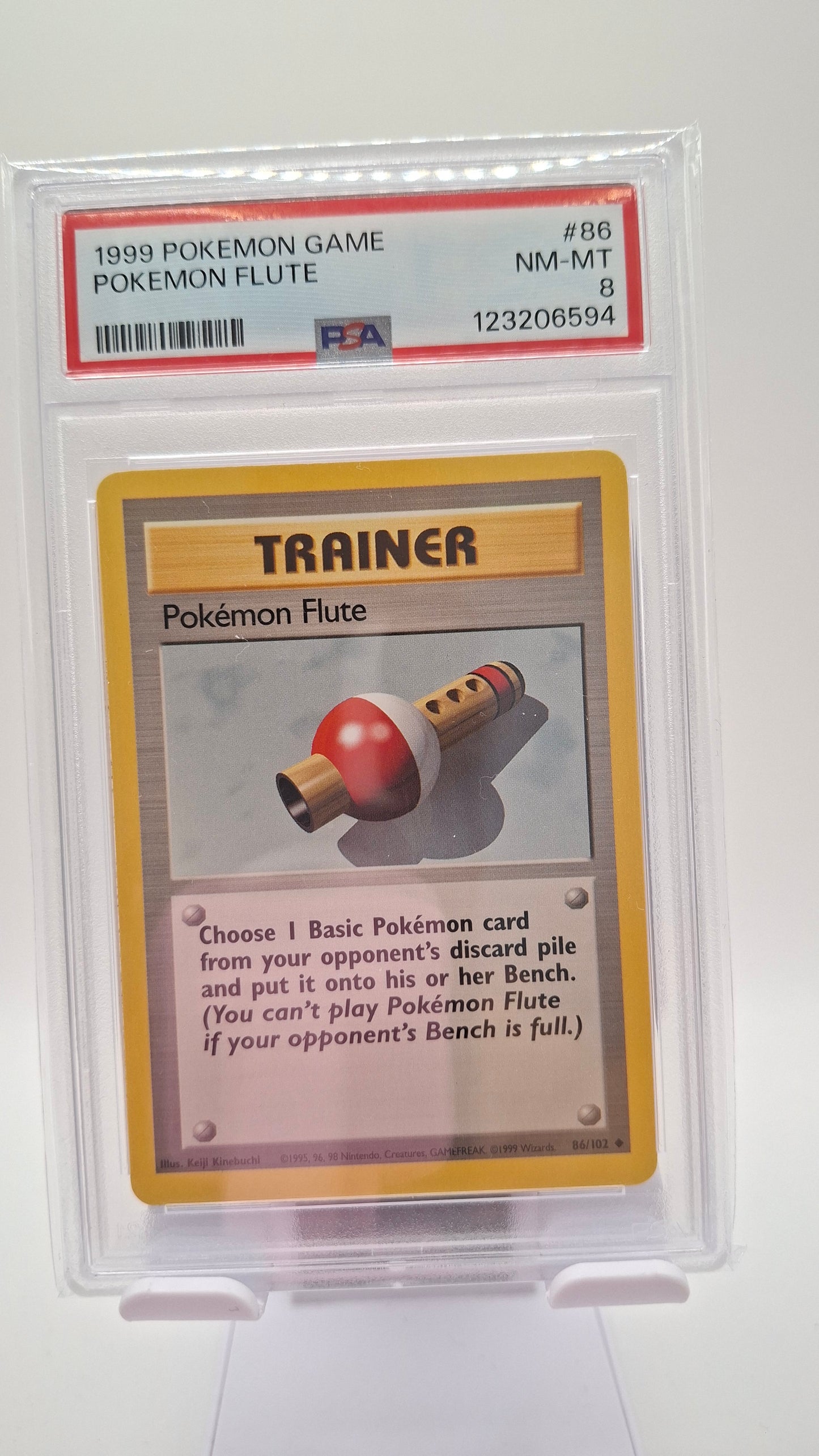 Base Set Pokemon Flute 86 PSA 8