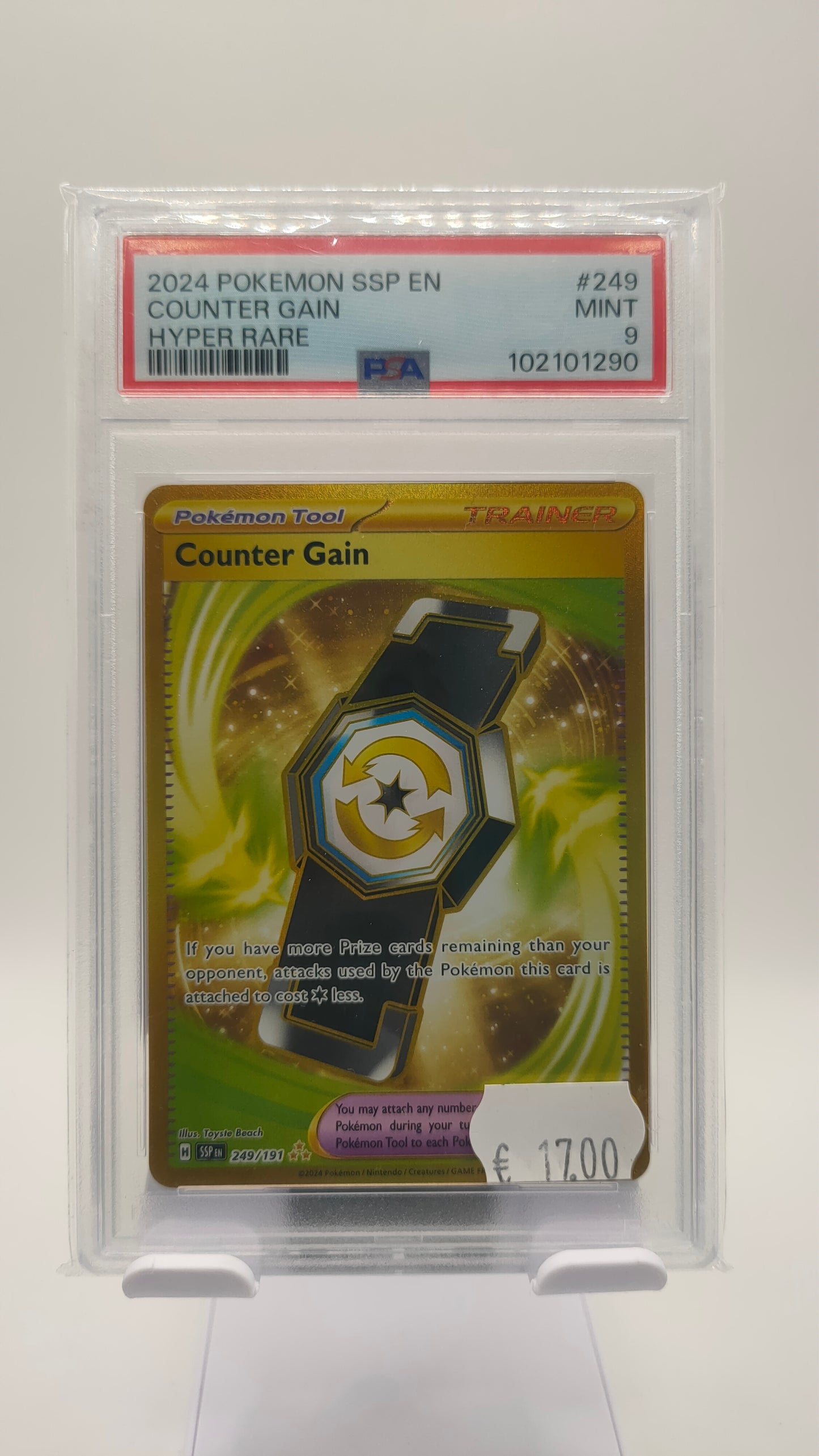Counter Gain Gold 249 PSA 9