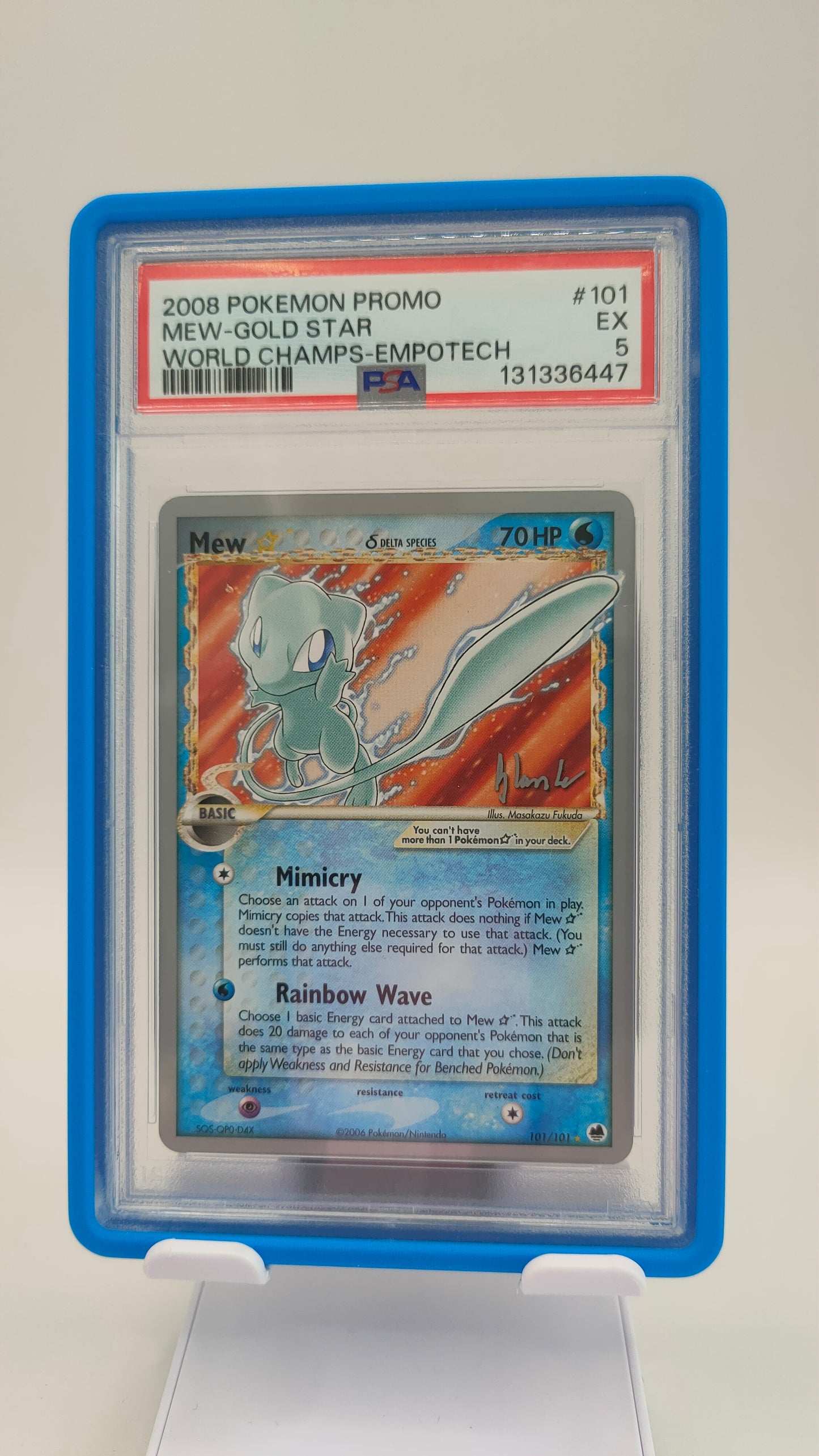 Mew Gold Star 101 World Championship PSA 5