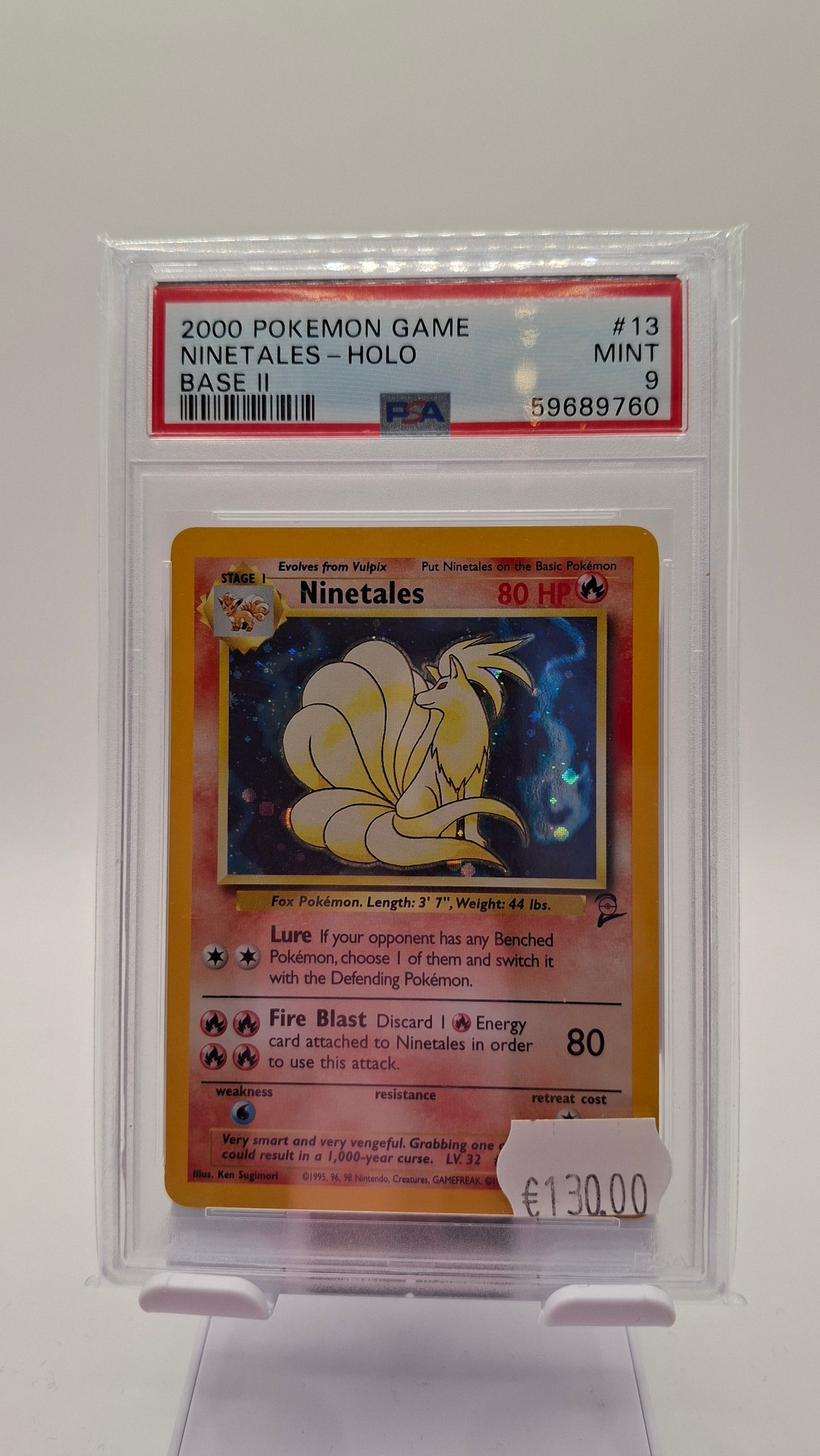 Ninetales Base 2 PSA 9