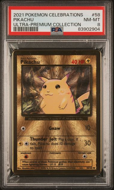 Pikachu UPC Metal PSA 8