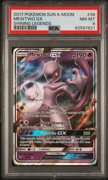 Mewtwo GX PSA 8