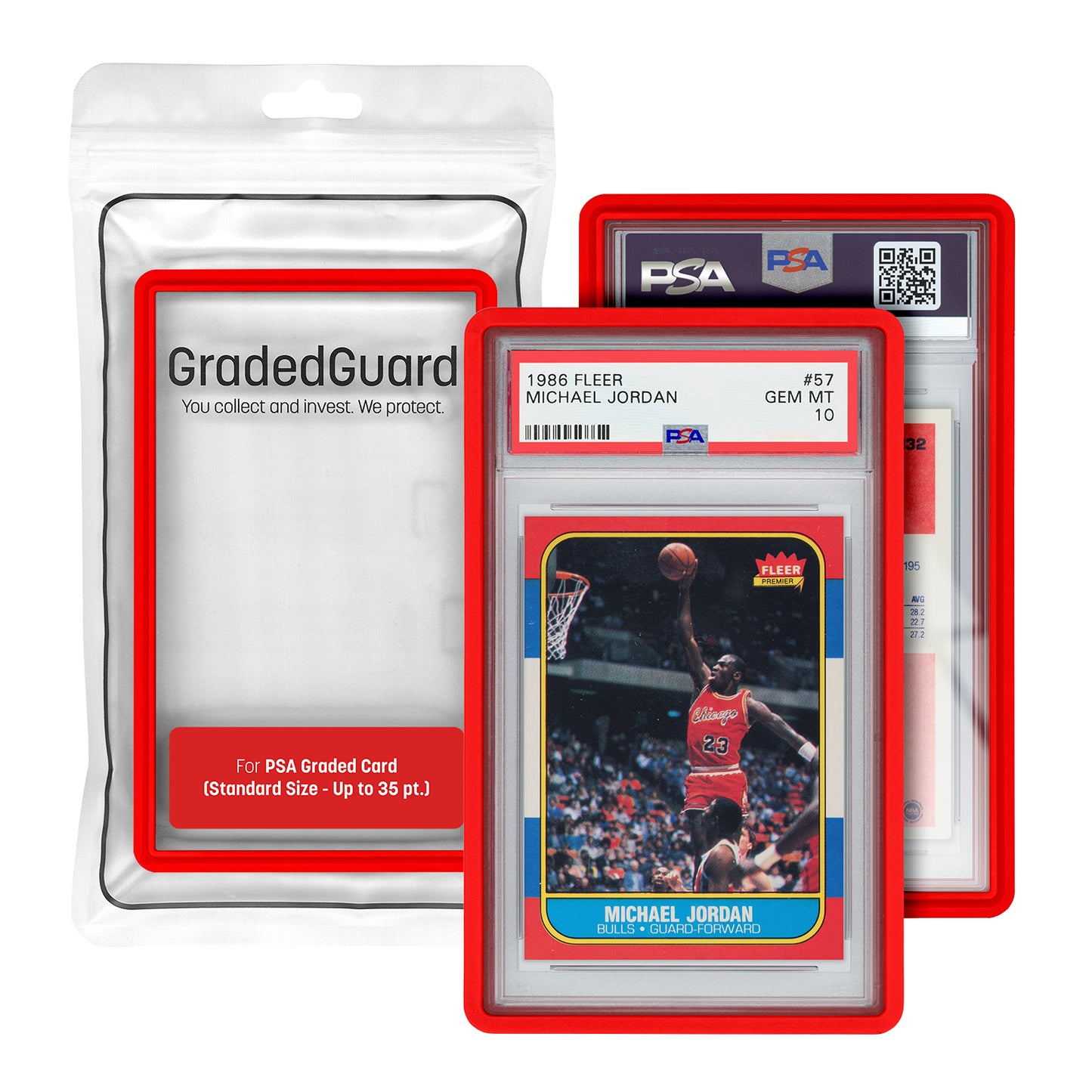 GradedGuard Red PSA Standard Case