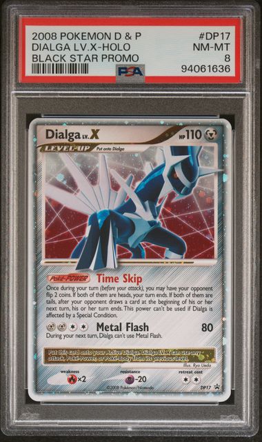Dialga LV.X Holo PSA 8