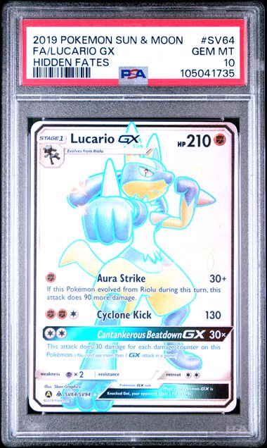 Shiny Lucario GX PSA 10