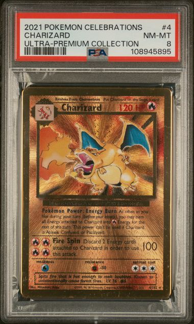 Metal Charizard PSA 8