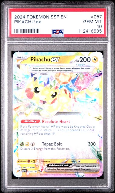 Pikachu ex PSA 10