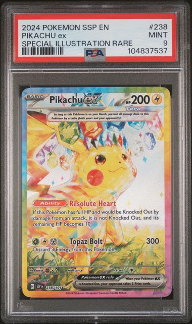 Pikachu SIR PSA 9