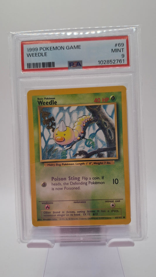 Base Set Weedle 69 PSA 9