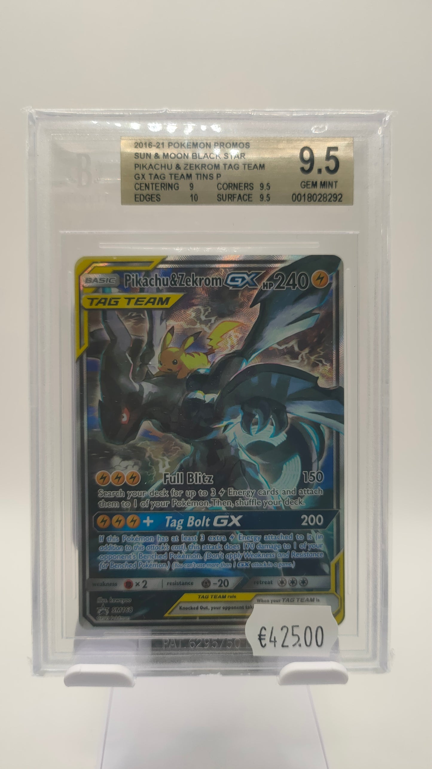 Pikachu & Zekrom Promo BGS 9.5