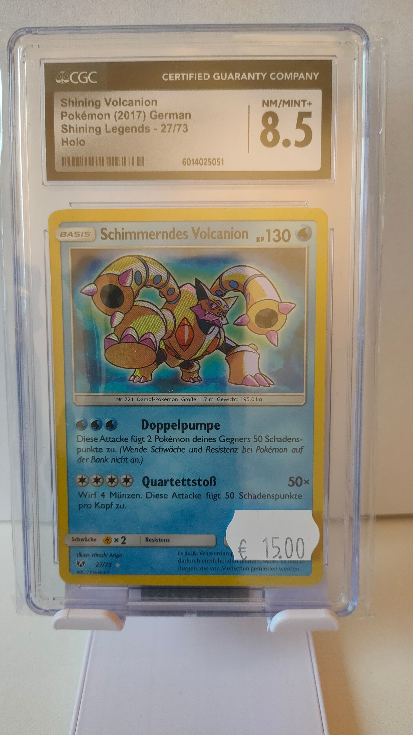 Schimmerndes Volcanion 27 DE CGC 8.5