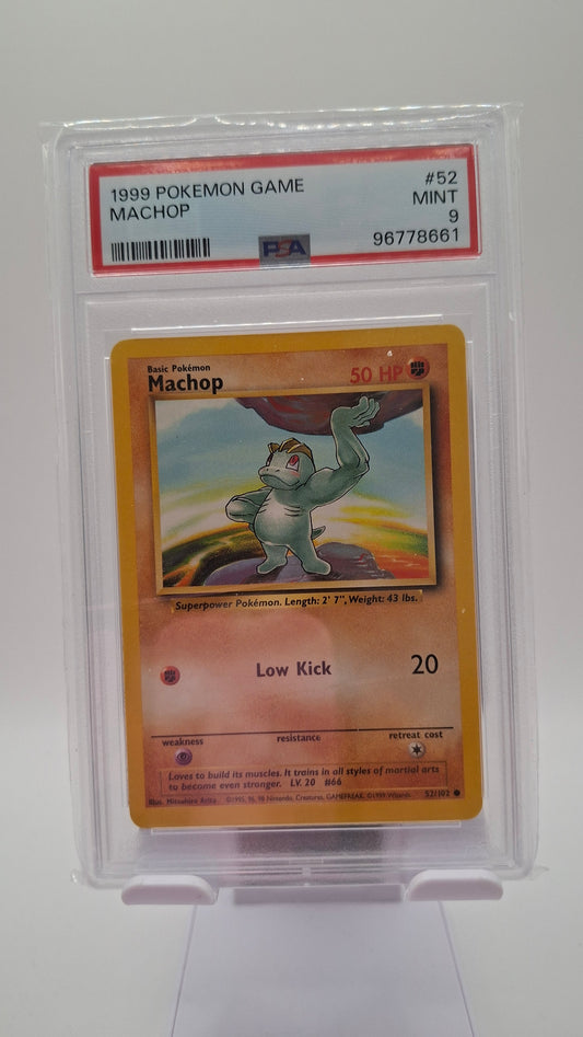 Base Set Machop 52 PSA 9