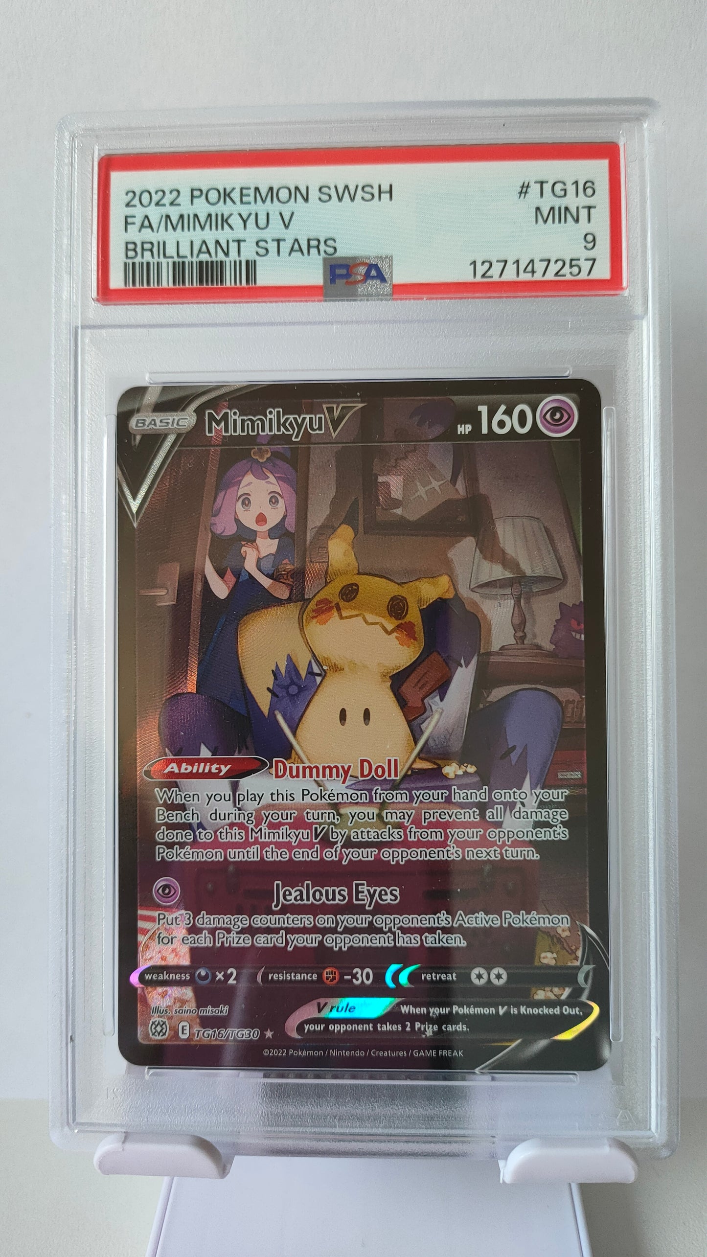 Mimikyu TG16 PSA 9