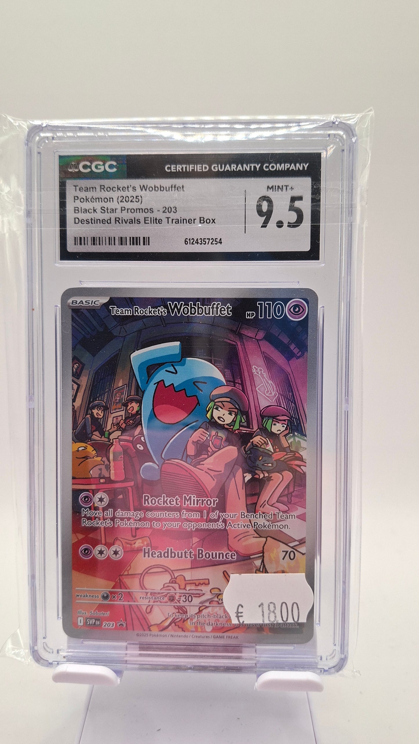 Team Rocket's Wobbuffet 203 CGC 9.5