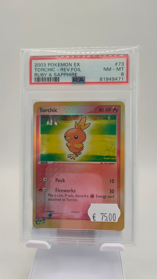 Torchic Reverse 73 PSA 8