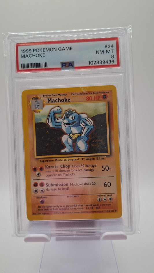 Base Set Machoke 34 PSA 9