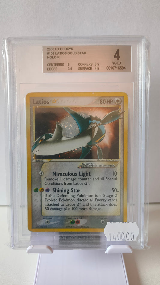 Latios Gold Star 106 BGS 4