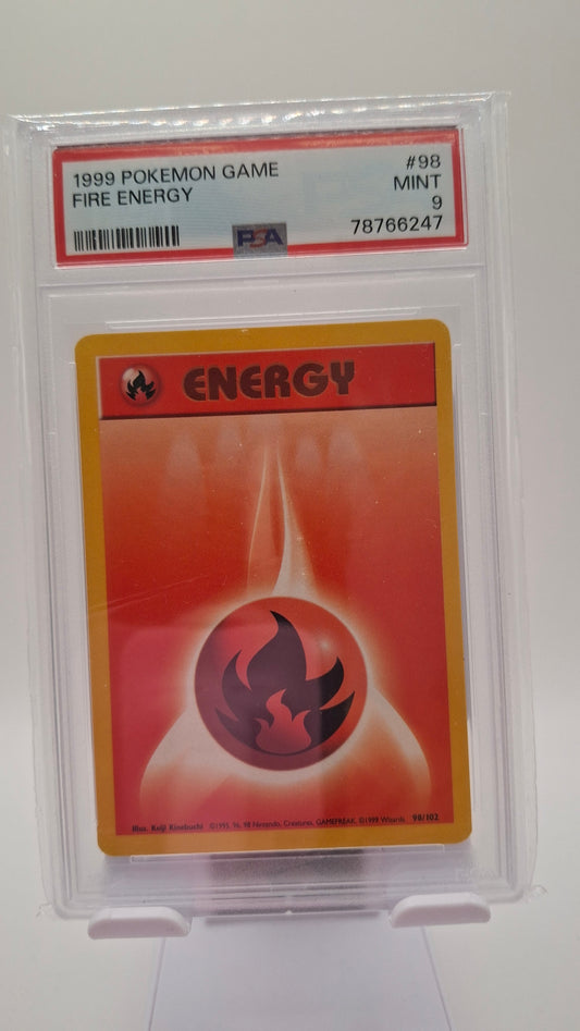 Base Set Fire Energy 98 PSA 9