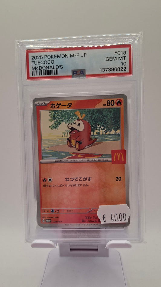 Fuecoco McDonald's 018 JP PSA 10