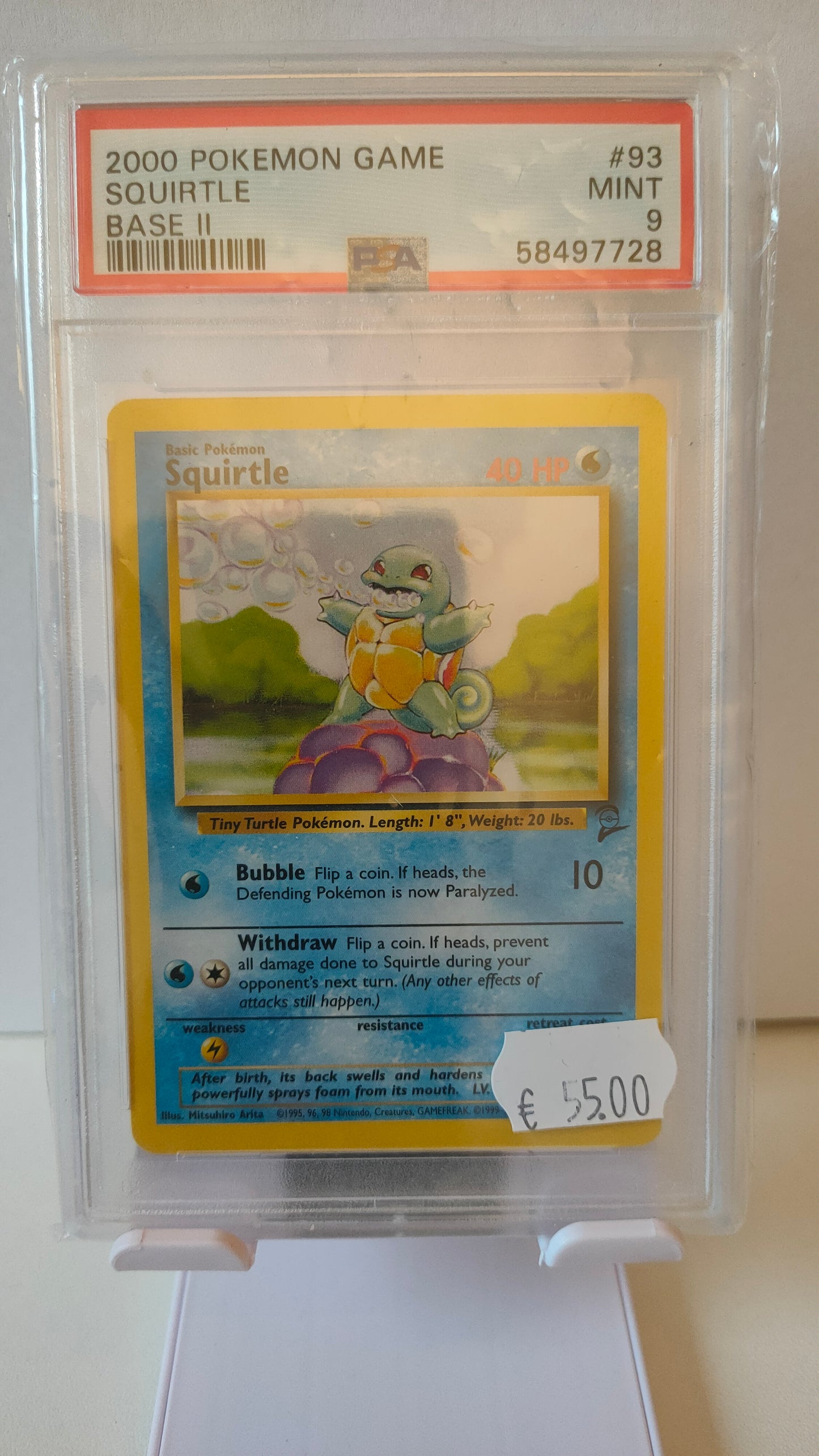 Squirtle Base II 93 PSA 9