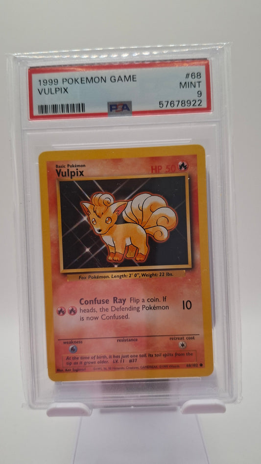 Base Set Vulpix HP50 Error 68 PSA 9