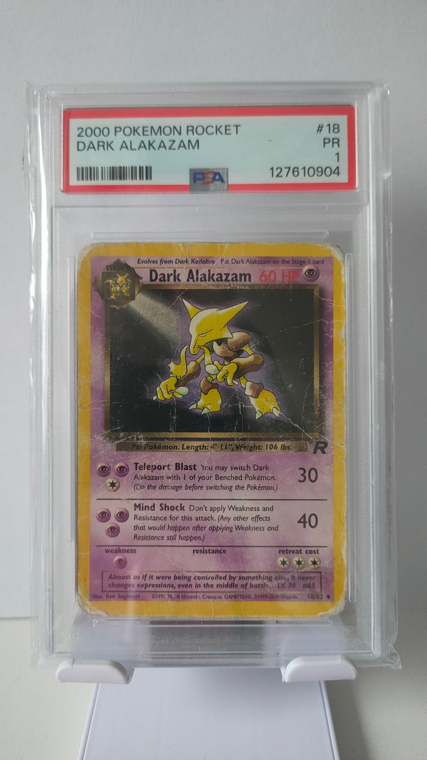 Dark Alakazam PSA 1