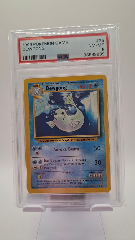 Base Set Dewgong 25 PSA 8