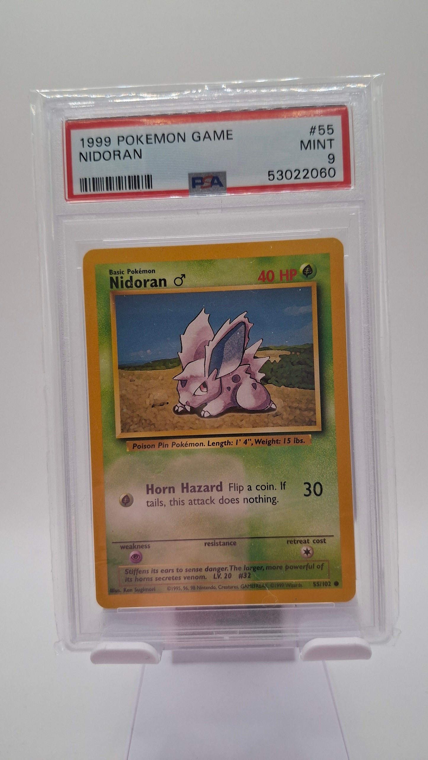 Base Set Nidoran 55 PSA 9