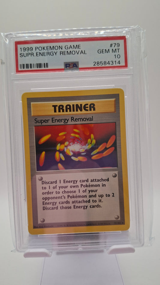 Base Set Super Energy Removal 79 PSA 10