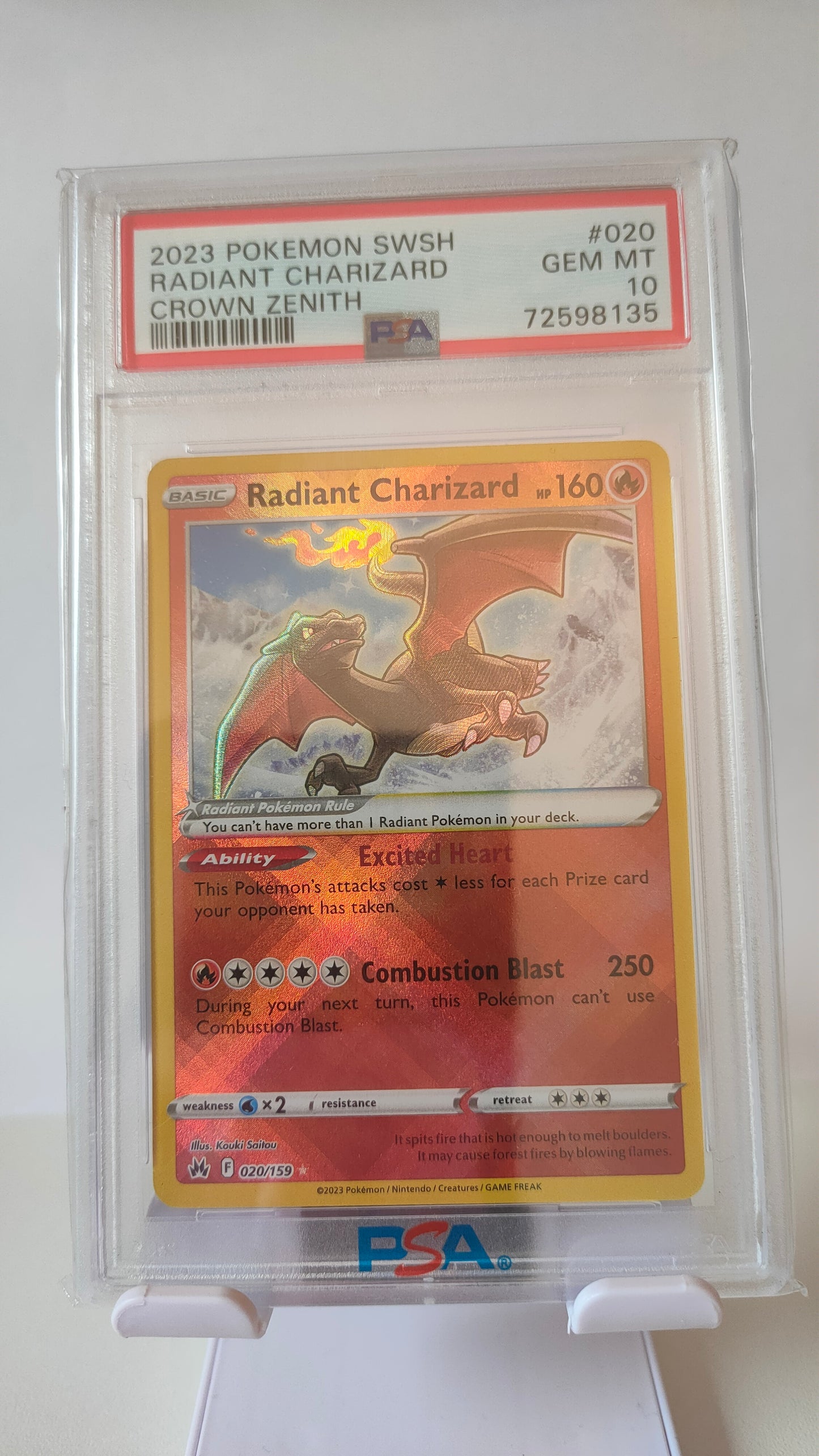 Radiant Charizard 020 PSA 10