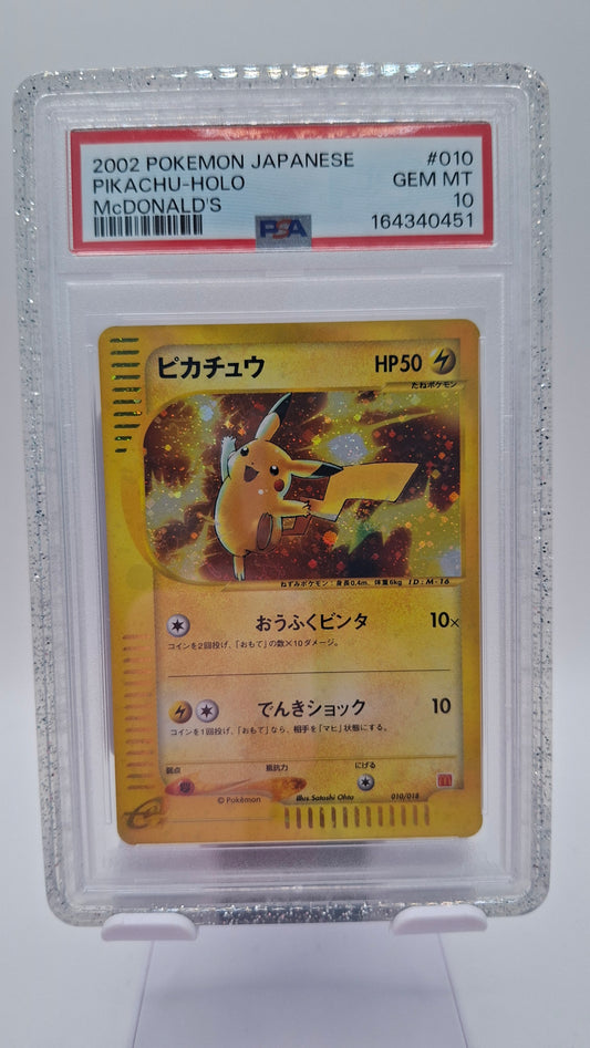 McDonalds Pikachu 2002 010 JP PSA 10